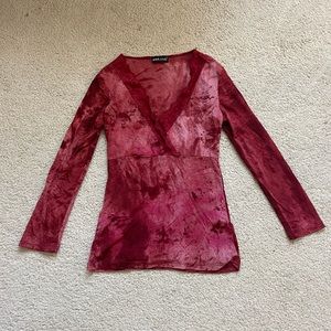 Y2k pink cami lace long sleeve